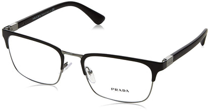 Prada PR 54TV 1BO1O1 Rectangle Eyeglasses Matte Black / Demo Lens