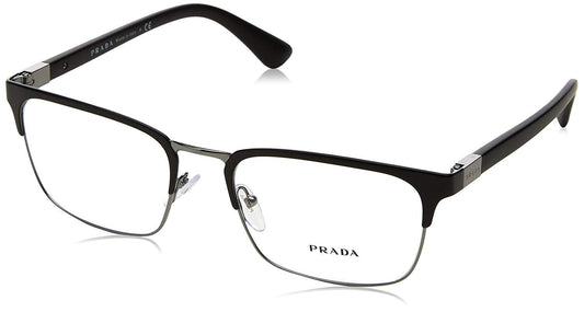 Prada PR 54TV 1BO1O1 Rectangle Eyeglasses Matte Black / Demo Lens