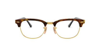 Ray Ban Clubmaster Eyeglasses RX5154 5494 51mm Brown Havana/Demo Lens