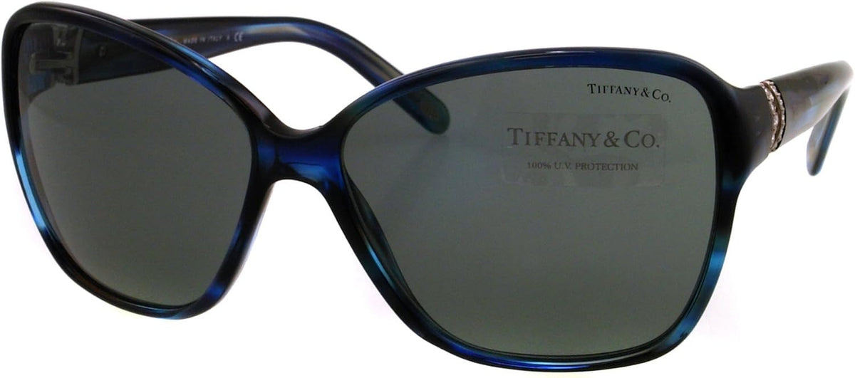 Tiffany &amp; Co VINTAGE Sunglasses TF4070B 8113/3F 60mm Ocean Blue / Grey Lens