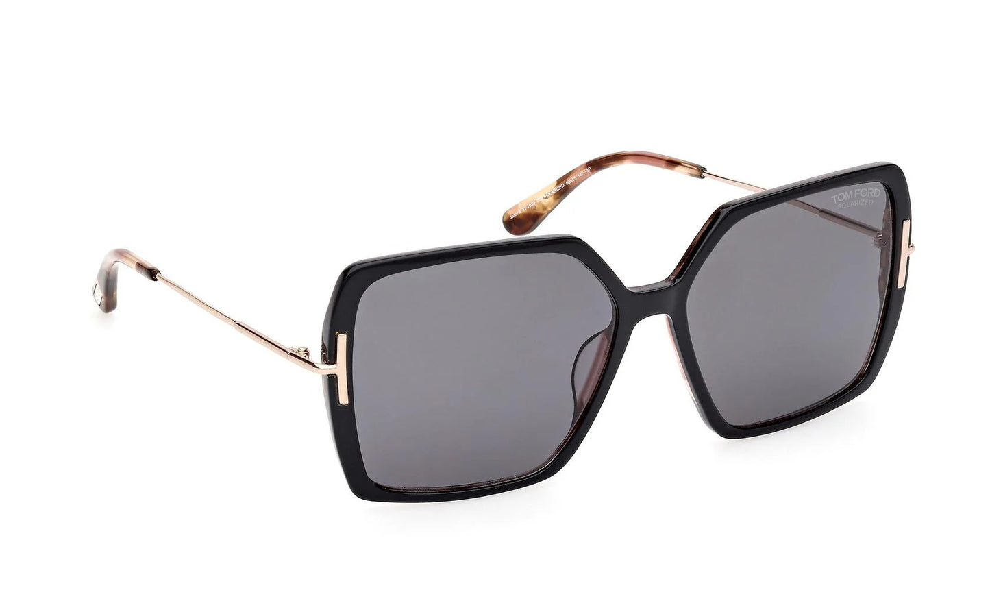 Tom Ford Joanna FT1039 05D Sunglasses 59mm Black Havana / Smoke Polarized Lens