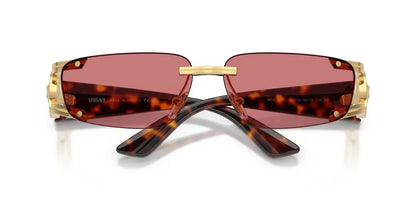 Versace Sunglasses VE2291 100275 59mm Gold Havana / Red Hiper Lens