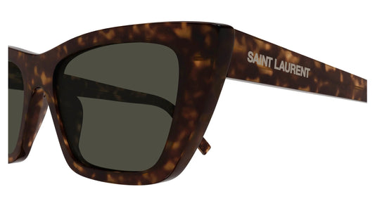 Saint Laurent Sunglasses SL276 MICA 002 53mm Havana / Grey Lens