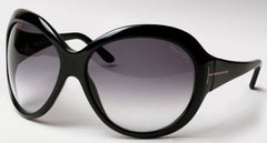 Tom Ford Anna Sunglasses TF64 B5 64mm Shiny Black / Grey Gradient Lens
