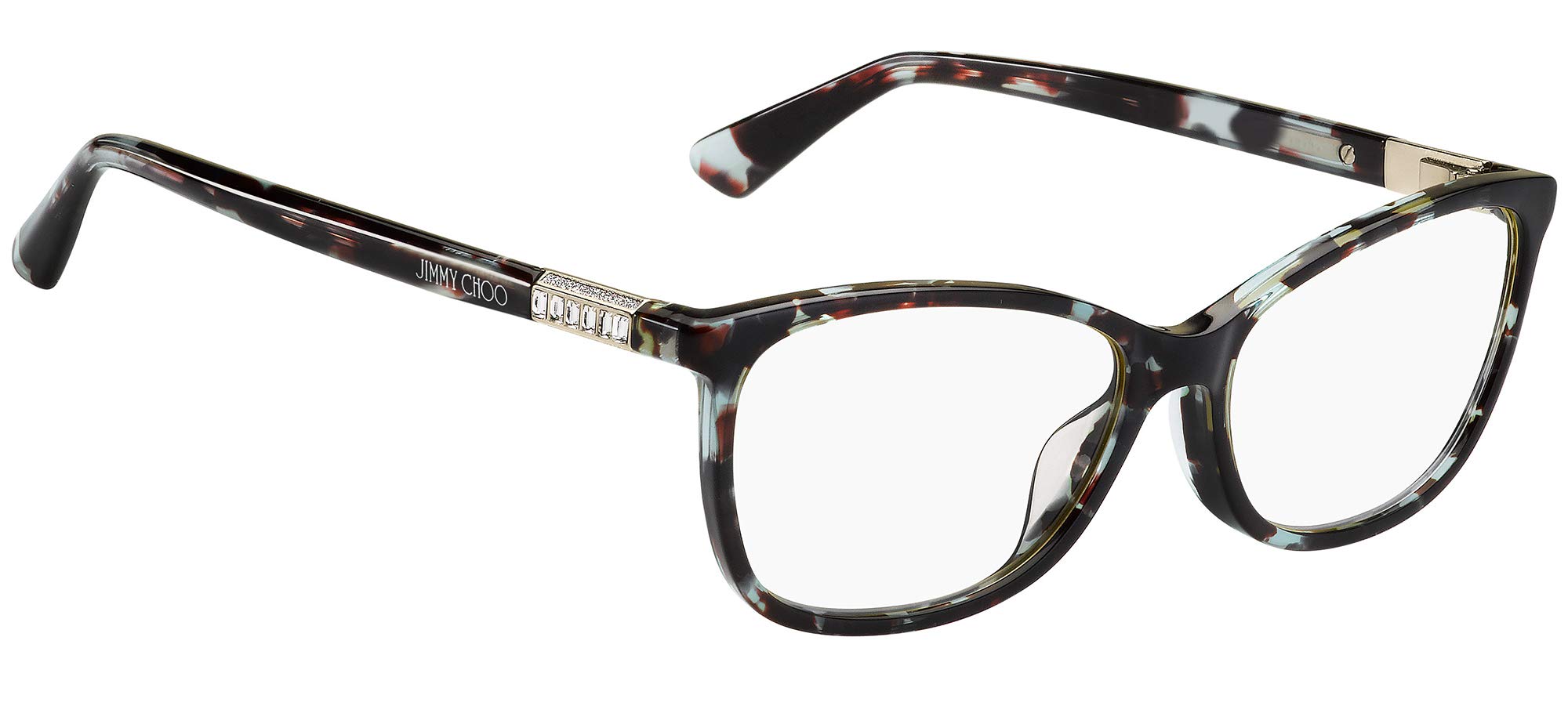 Jimmy Choo Eyeglasses JC282G R8M00 53mm Azure Havana / Demo Lens