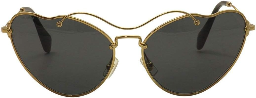 Miu Miu Sunglasses MU55RS 7OE1A1 65mm Antique Gold / Dark Grey Lens