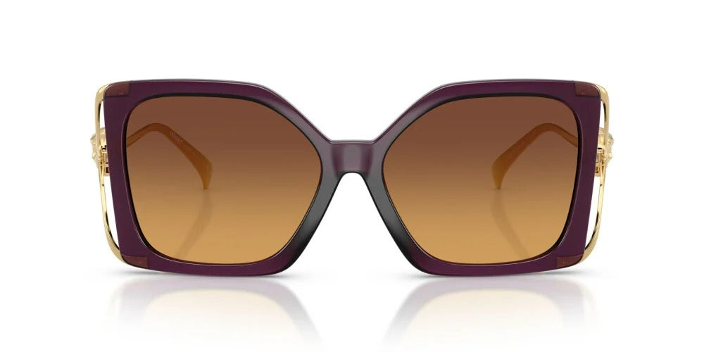 Versace Sunglasses VE4502U 5536T5 58mm Opal Purple / Yellow Gradient Brown Lens