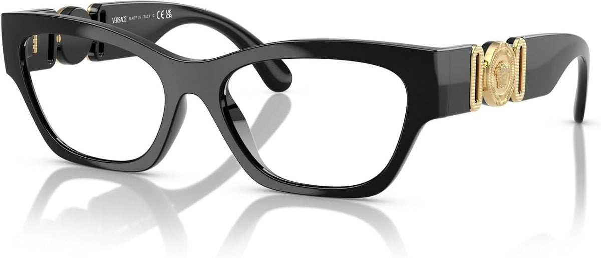 Versace Eyeglasses VE3367U GB1 52mm Black / Demo Lens