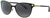 Versace VE2168 1377/T3 Sunglasses Black/Pale Gold / Polarized Grey Gradient Lens