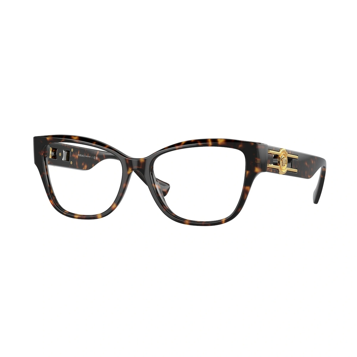 Versace Eyeglasses VE3347 108 54mm Havana / Demo Lens