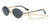 Jimmy Choo Sunglasses JC SONNY-S 2F7 58mm Gold Grey / Grey Lens