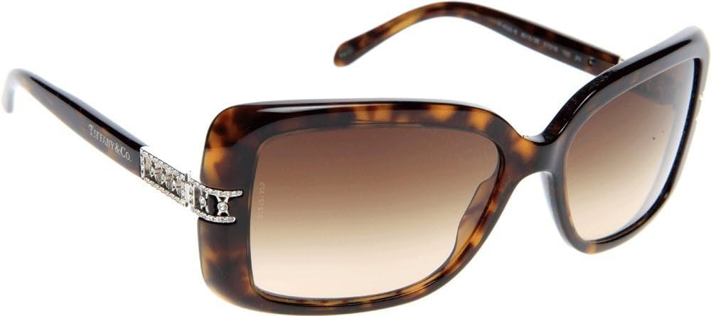 Tiffany & Co Sunglasses TF4025B 80153B 57mm Havana / Brown Lens