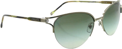 Versace Sunglasses VE2123B 1305/8E 56mm Green Silver / Green Gradient Lens