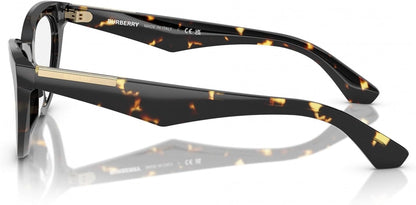Burberry BE2418U 4106 Eyeglasses 53mm Yellow Havana / Clear Demo Lens