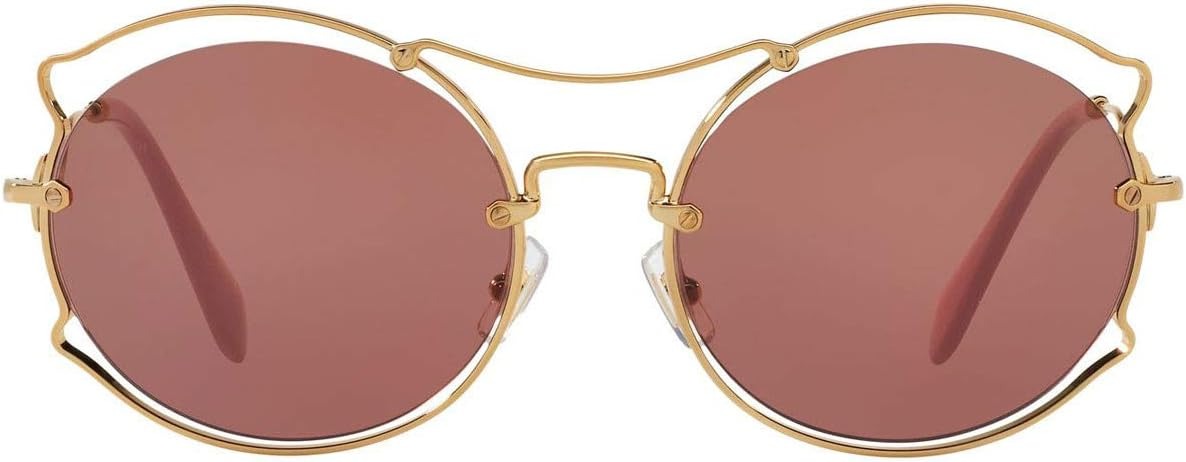 Miu Miu Sunglasses MU50SS 7OE0A0 57mm Pale Gold / Light Brown Lens