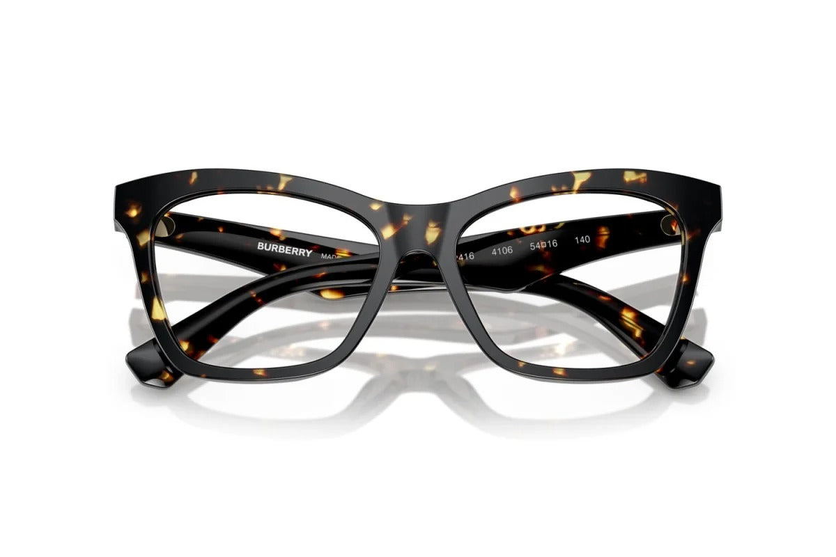 Burberry BE2416 4106 Eyeglasses 54mm Yellow Havana / Clear Demo Lens