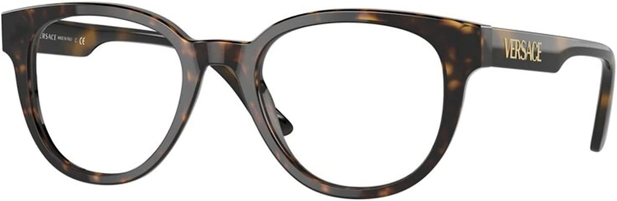 Versace Eyeglasses VE3317 108 51mm Havana / Demo Lens