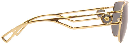 Versace Sunglasses VE2225 100287 60mm Gold / Grey Lens