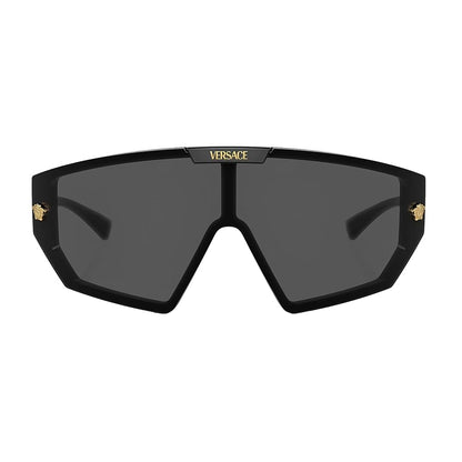 Versace Sunglasses VE4461 GB187 47mm Black / Dark Grey & Mirror Gold Lens