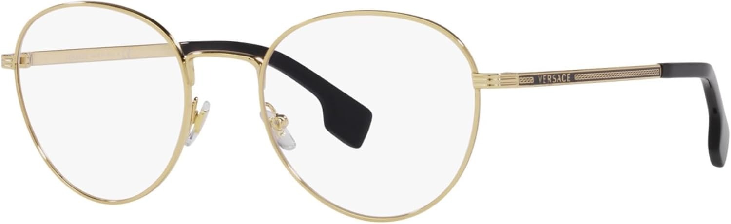 Versace VE1279 1002 Eyeglasses 53mm Gold / Clear Demo Lens