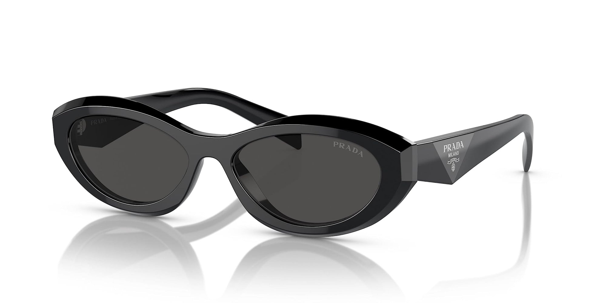 Prada Sunglasses PR26ZS 16K08Z 55mm Black / Dark Grey Lens