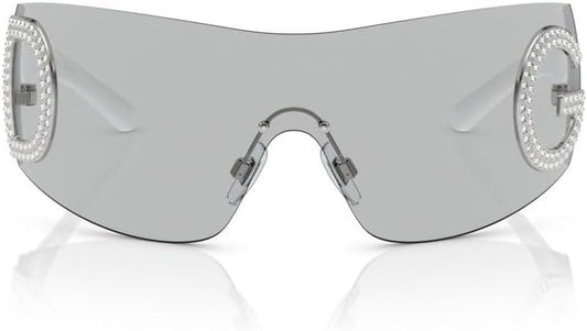 Dolce & Gabbana Sunglasses DG2298B 0687 40mm Light Grey / Light Grey Lens