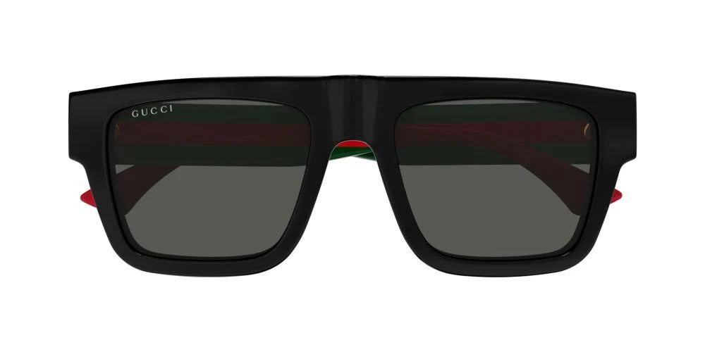 Gucci Sunglasses GG1868S 001 53mm Black Green Red / Grey Lens