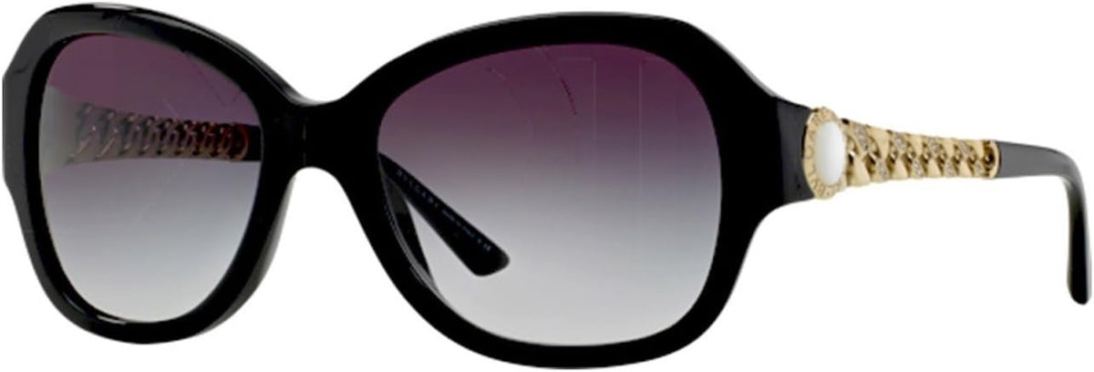 Bvlgari Vintage Sunglasses BV8130HB 5018G 56mm Black / Grey Gradient Lens