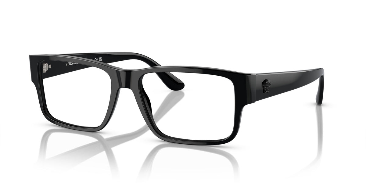 Versace VE3342 GB1 Eyeglasses 57mm Black / Clear Demo Lens