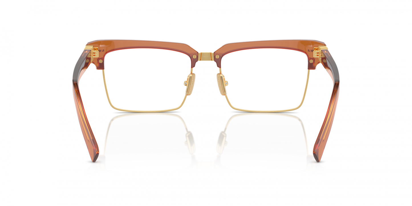 Miu Miu MU11XV 15T101 Eyeglasses 54mm Caramel Transparent / Clear Demo Lens