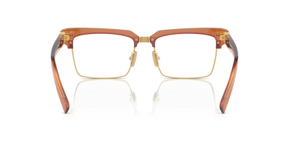Miu Miu MU11XV 15T101 Eyeglasses 54mm Caramel Transparent / Clear Demo Lens