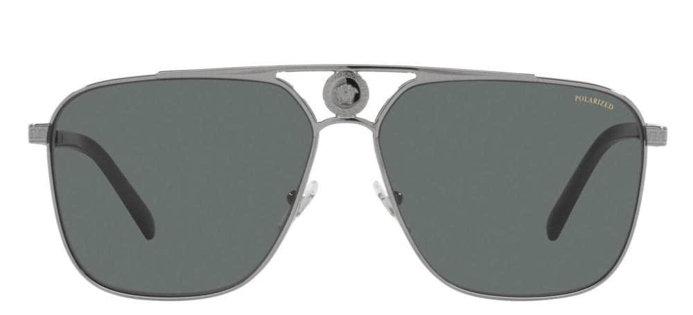 Versace Sunglasses VE2238 100181 61mm Gunmetal / Polar Dark Grey Lens