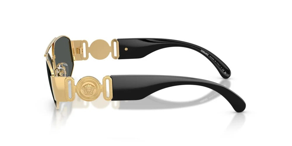 Versace Sunglasses VE2287 100287 58mm Gold / Dark Grey Lens