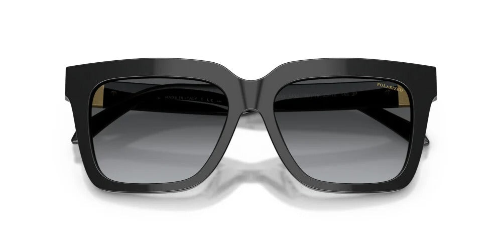 Versace VE4498 GB1/T3 Sunglasses 55mm Black / Dark Grey Gradient Polarized Lens