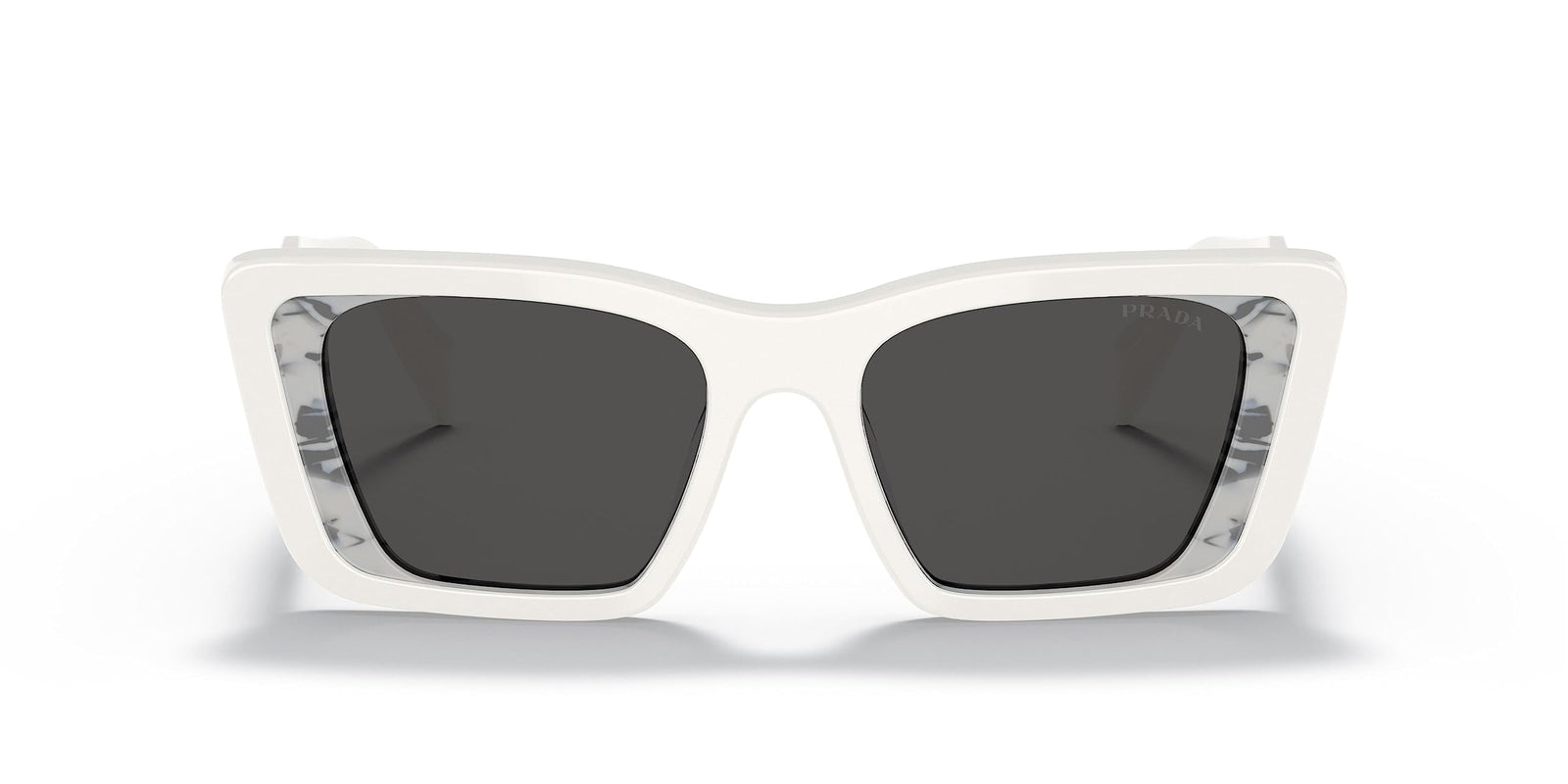 Prada Sunglasses PR08YS 02V5S0 51mm White Havana Black / Dark Grey Lens