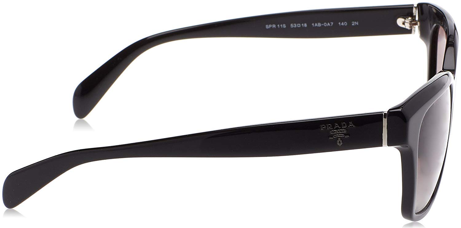 Prada Sunglasses PR11SS 1AB0A7 53mm Black / Grey Gradient Lens