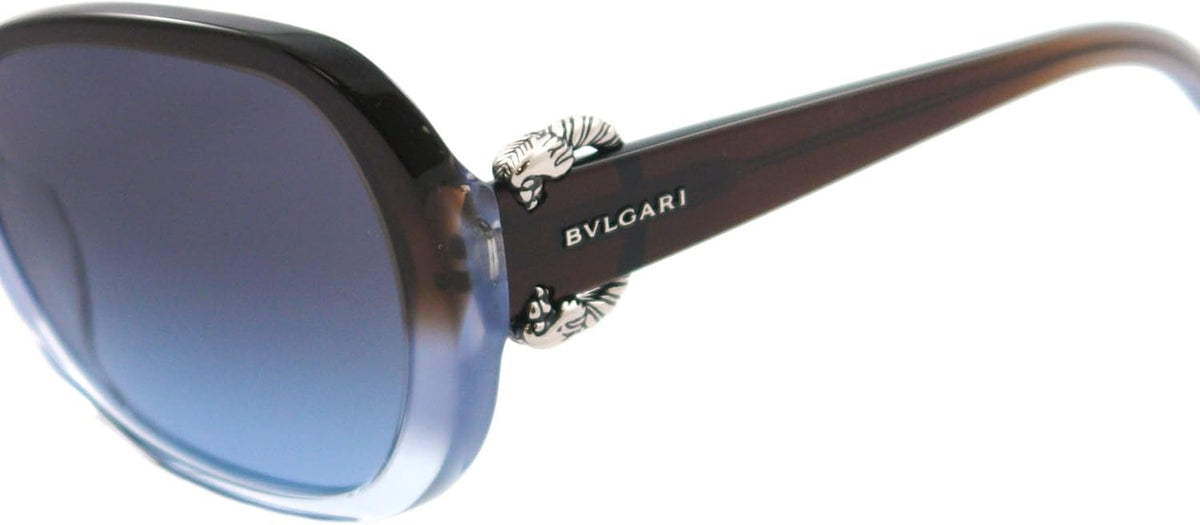 Bvlgari Sunglasses BV8077 5114/8F Transparent Brown Blue / Azure Gradient Lens