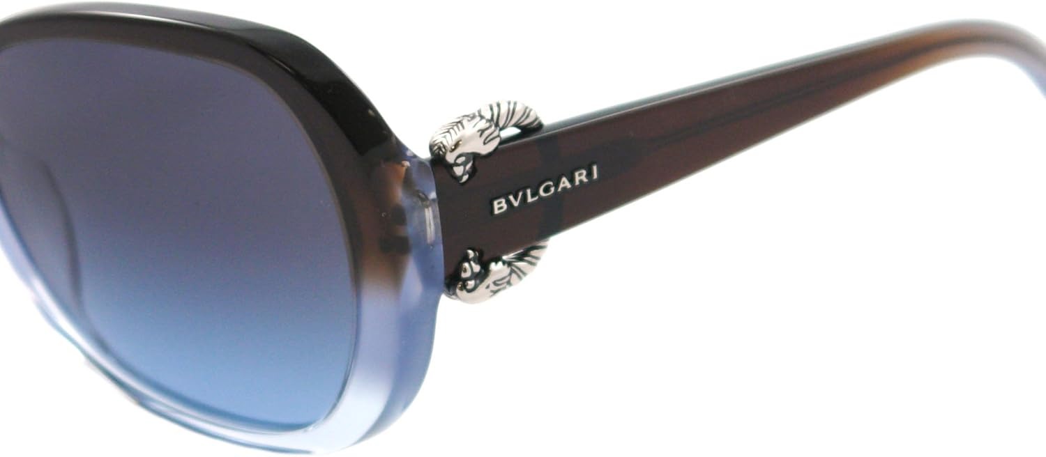 Bvlgari Sunglasses BV8077 5114/8F Transparent Brown Blue / Azure Gradient Lens