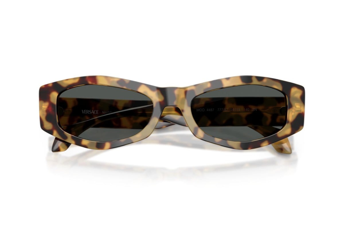 Versace Sunglasses VE4487 777/87 54mm Brown Yellow Havana / Dark Grey Lens
