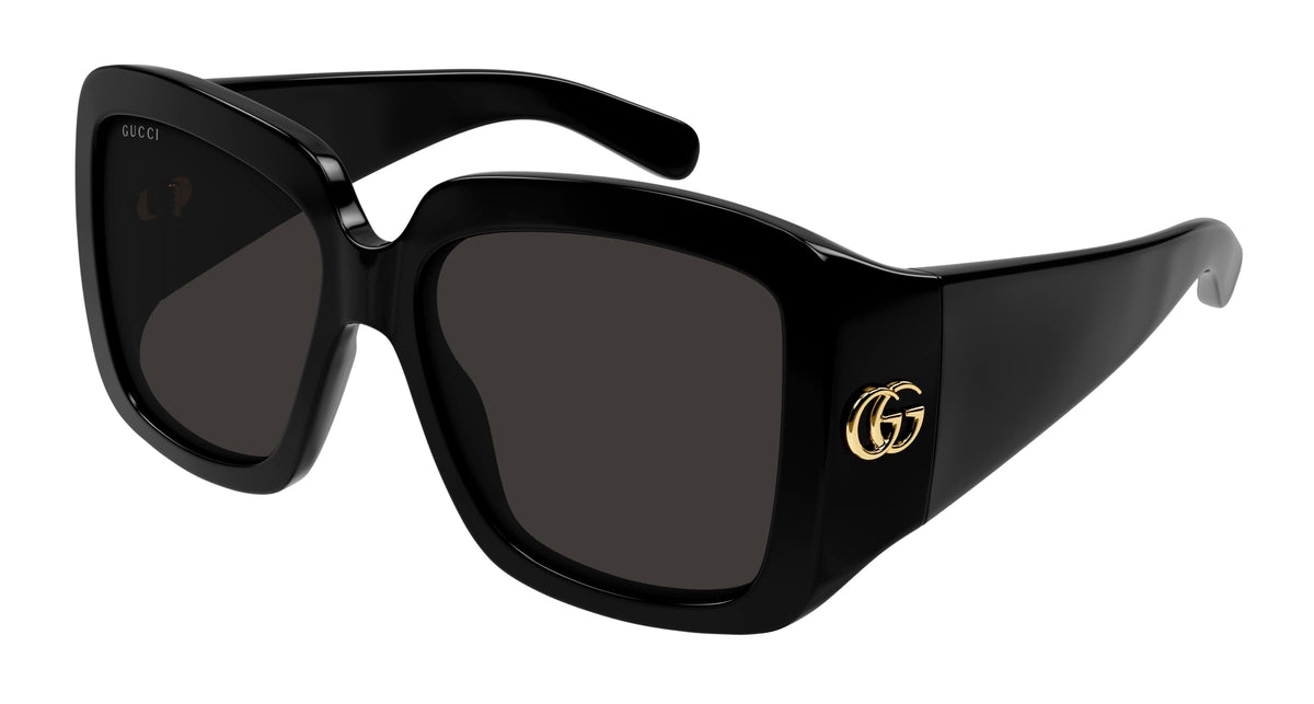 Gucci Sunglasses GG1402S 001 55mm Black / Dark Grey Lens