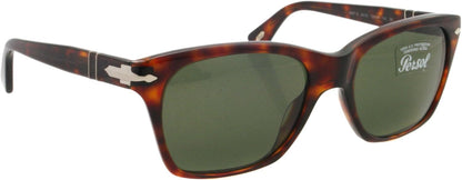 Persol PO 3027/S 24/31 Sunglasses 53mm Havana / Green Lens
