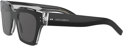 Dolce & Gabbana Sunglasses DG4413 675R5 48mm Black Crystal / Dark Grey Lens