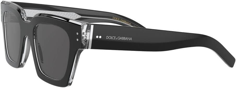 Dolce & Gabbana Sunglasses DG4413 675R5 48mm Black Crystal / Dark Grey Lens