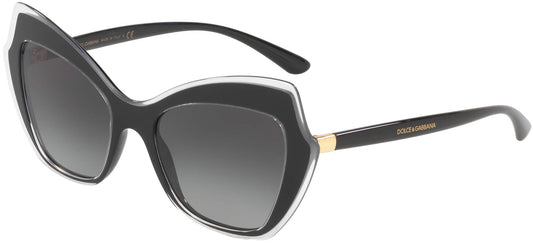 Dolce & Gabbana Sunglasses DG4361 53838G 52mm Black / Grey Gradient Lens