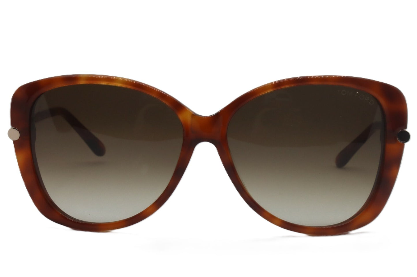 Tom Ford Linda TF 324 56F Sunglasses Havana-Gold / Brown Gradient