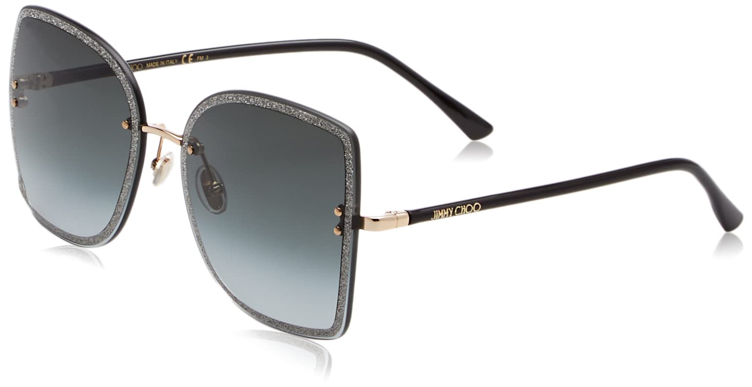 Jimmy Choo Sunglasses LETI/S 02M2 9O 62mm Black Gold / Grey Gradient Lens