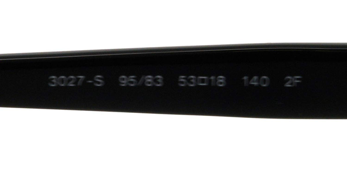 Persol Sunglasses PO 3027/S 95/83 53mm Black / Polarized Brown Lens