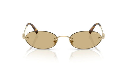 Miu Miu MUA54S ZVN10R Sunglasses 51mm Pale Gold / Yellow Solid Lens