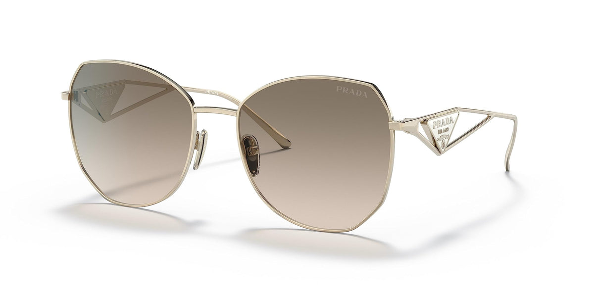 Prada Sunglasses PR57YS ZVN3D0 57mm Pale Gold / Light Brown Gradient Lens