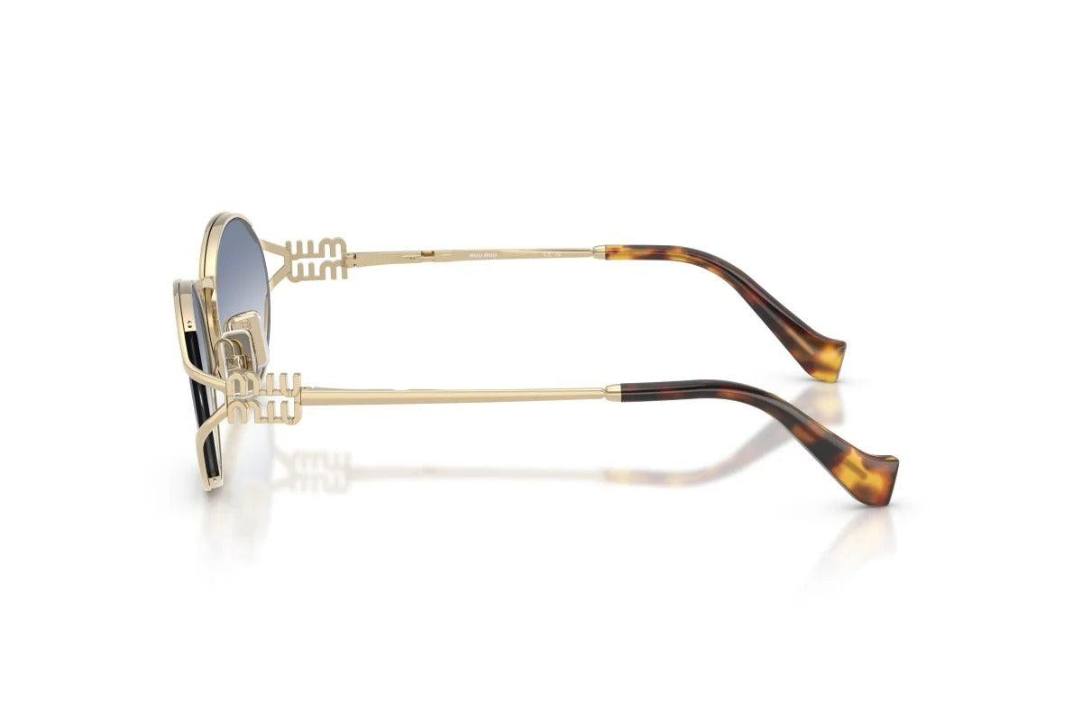 Miu Miu Sunglasses MU 52YS ZVN80O 54mm Pale Gold/Clear Gradient Light Blue Lens